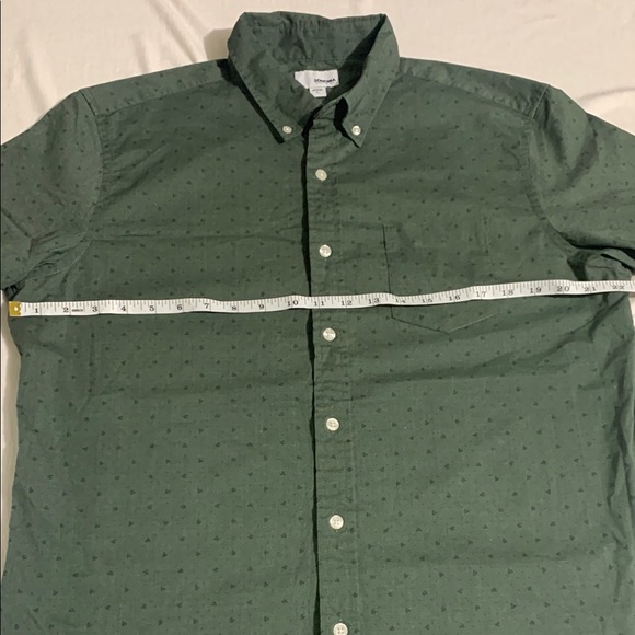 Sonoma Green Casual Button Down Shirt with Short Sleeves - Picture 4 of 5